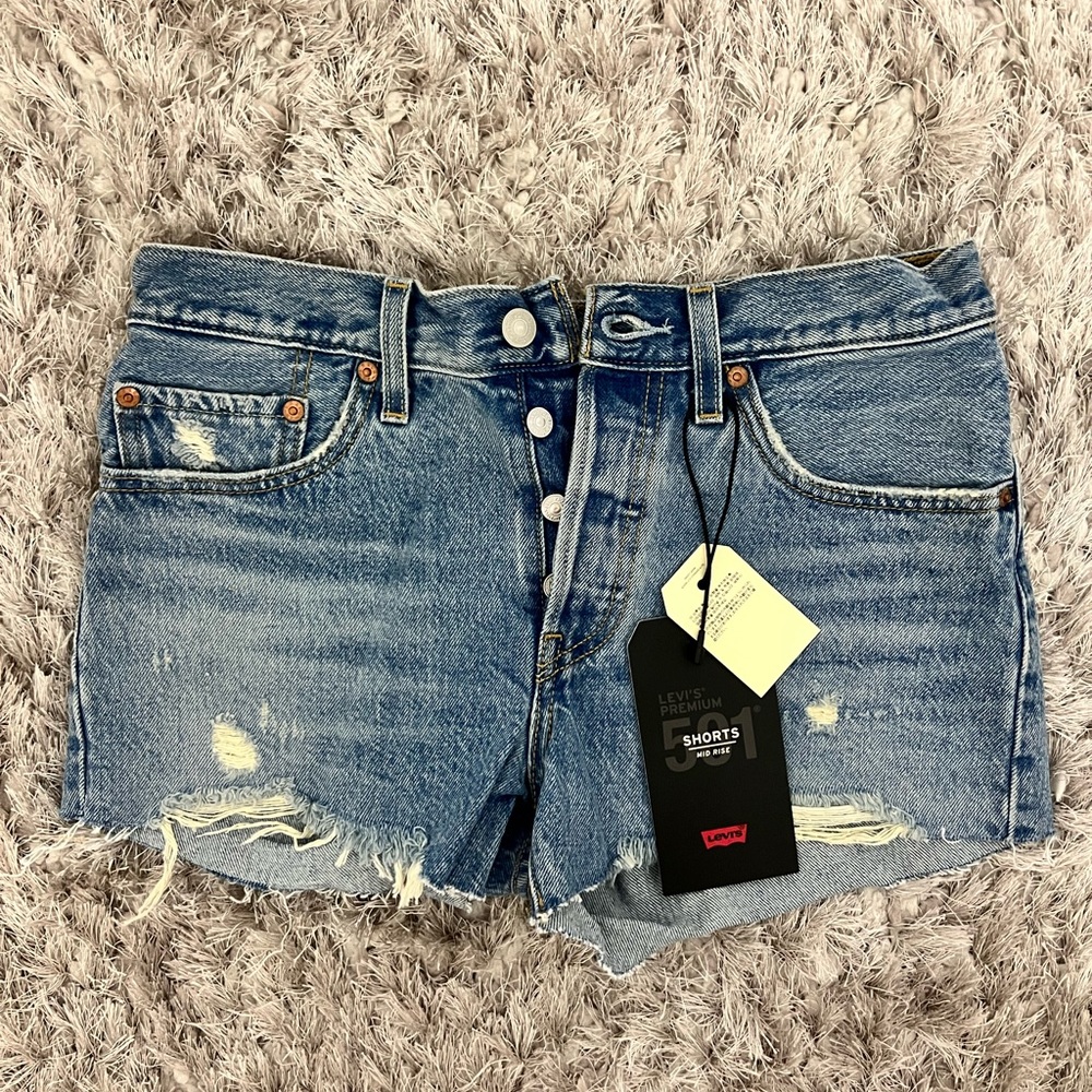 Mid-Rise Jean Shorts